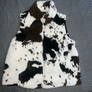 Cow print vest